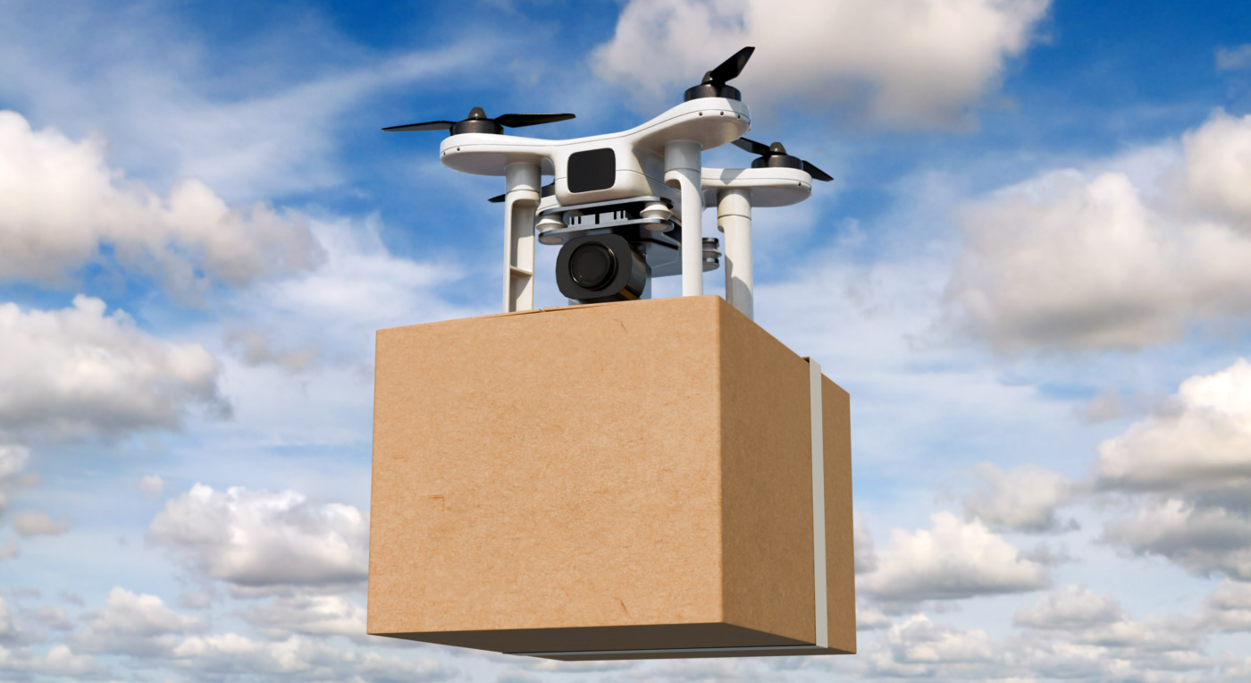 Un drone cargo industriale